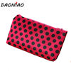 Cosmetic bag small Korean version of cosmetics storage bag love cosmetic bag Taobao gifts hand bag satin small bag wholesale