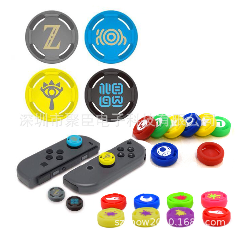 Switch Controller Joystick Cap Poke Ball Mushroom Head Switchlitensoled Zelda Splatoon Nintendo