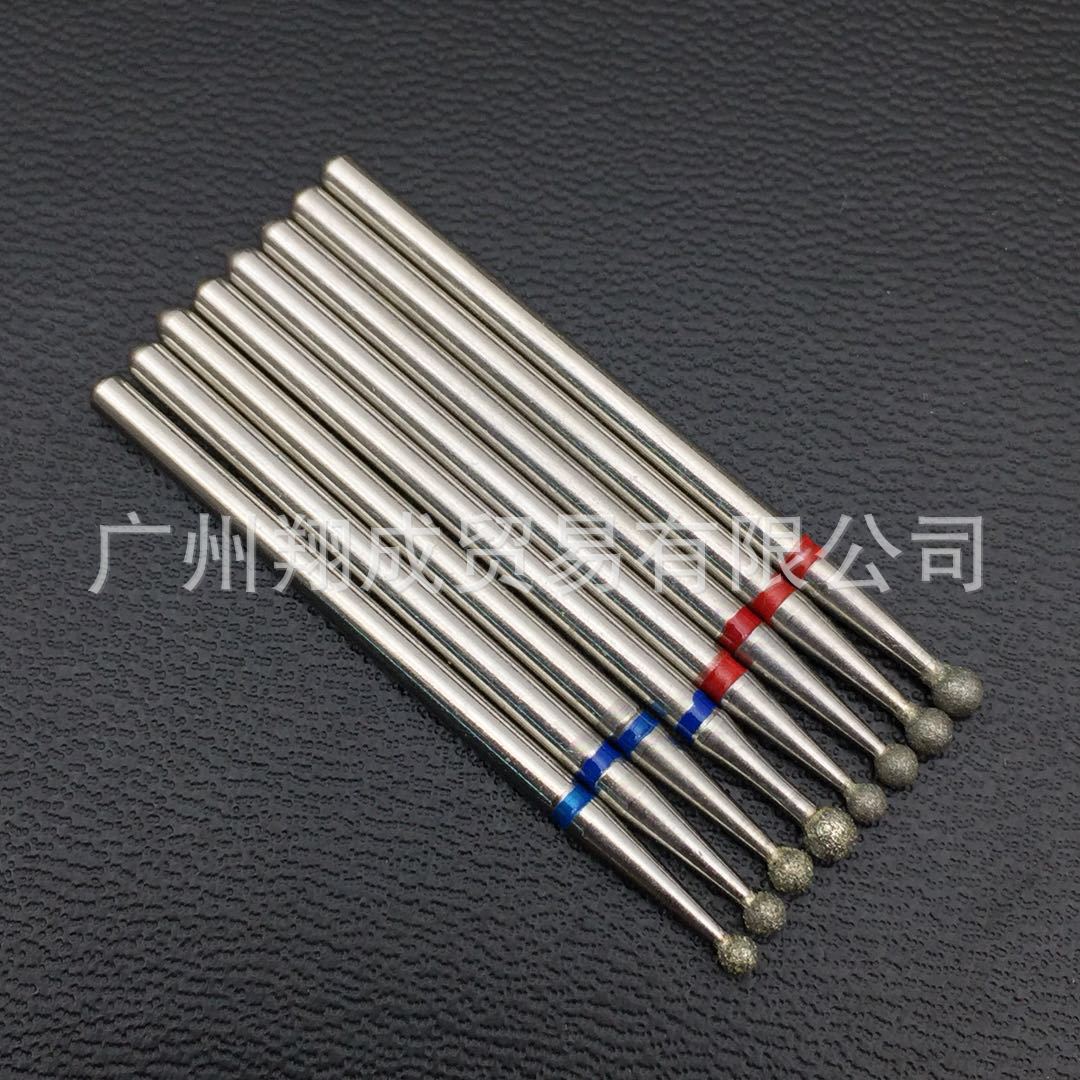 Cross-Border Exclusive Supply for Foreign Trade Nail Art Diamond Grinding Head Set Tungsten Steel Alloy Grinding Head Polishing Tool 30 Nails