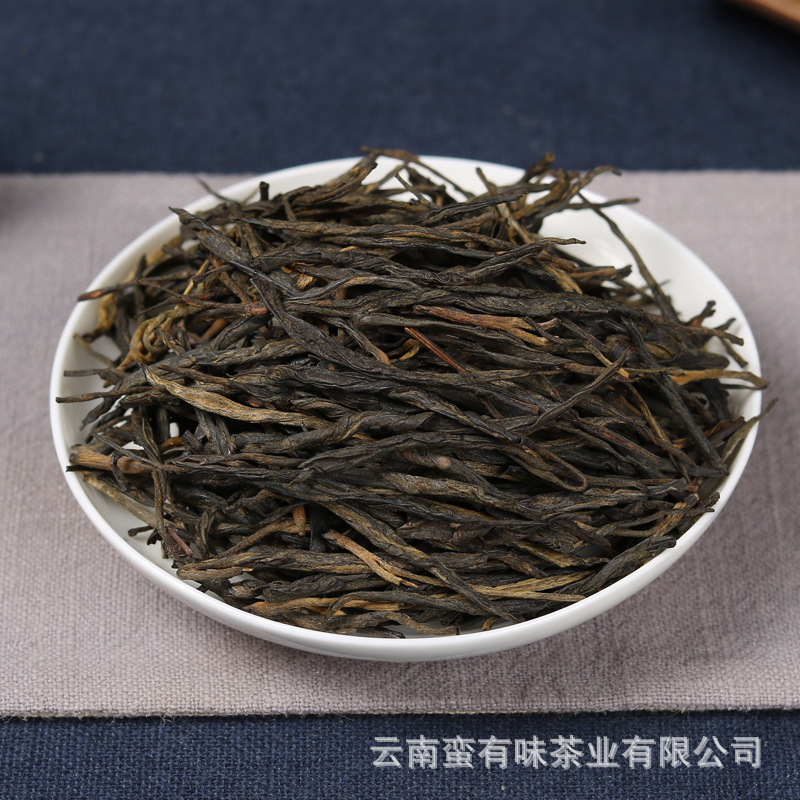 Оптовая продажа чая Fengqing Dianhong Tea JD58 сырье Весенний чай 2024 г. двухлистная сосновая хвоя (№ 1) Черный чай Рицзян Изображение 1
