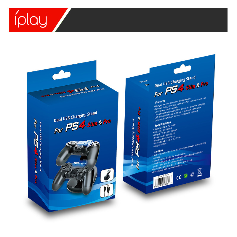 Shenzhen Manufacturer Hot-Selling Ps4 Controller Charging Ps4 Stand Game Controller Charging Stand Ps4 Charger