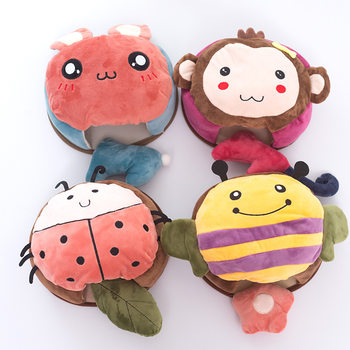 Cartoon USB hand warmer super large heating mouse pad with wristband winter cute warm heating set Computer hand warmer