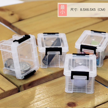 Wholesale plastic storage box transparent toy storage box car storage box clothing portable storage box household goods