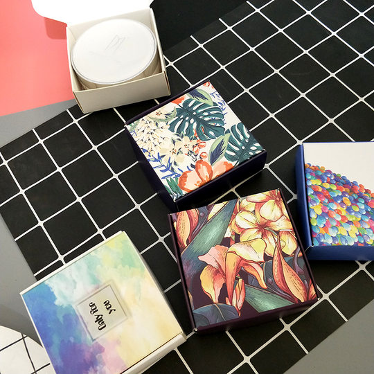 DIY Air Cushion Bb Box Colorful Airplane Box Handmade Soap Packaging Box Jewelry Box White Cardboard Box Sandalwood Paper Box