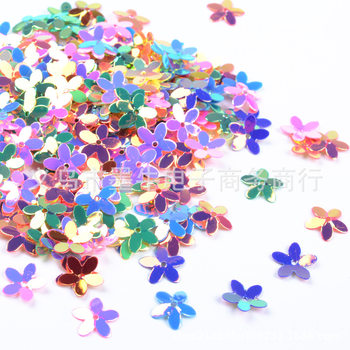 Colorful five-leaf Flower Confetti Halloween Christmas paper wedding decoration