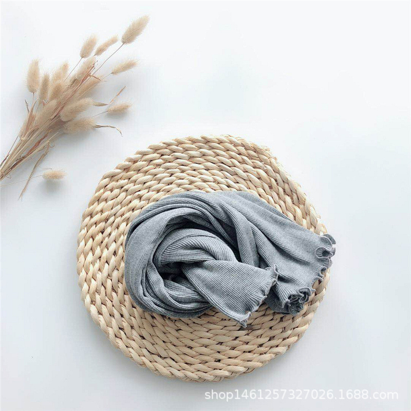 针织真丝上衣半高领批发长袖针织衫木耳边桑蚕丝打底衫女荷叶边春