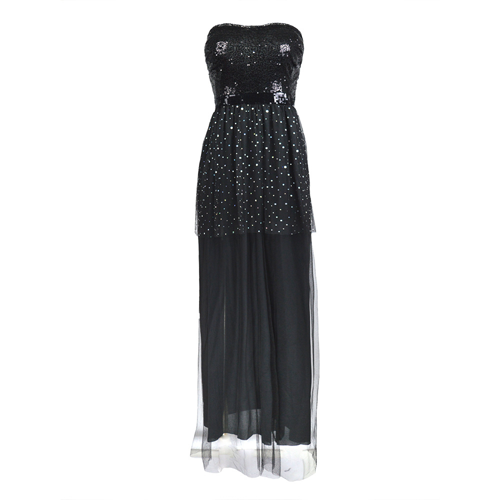 Elegant Strapless Tulle Dress Sexy Design Evening Gown Available in Various Sizes Ready to Ship