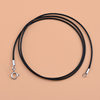 925 sterling silver Korean wax rope necklace black rope beeswax jade pendant lanyard for men and women