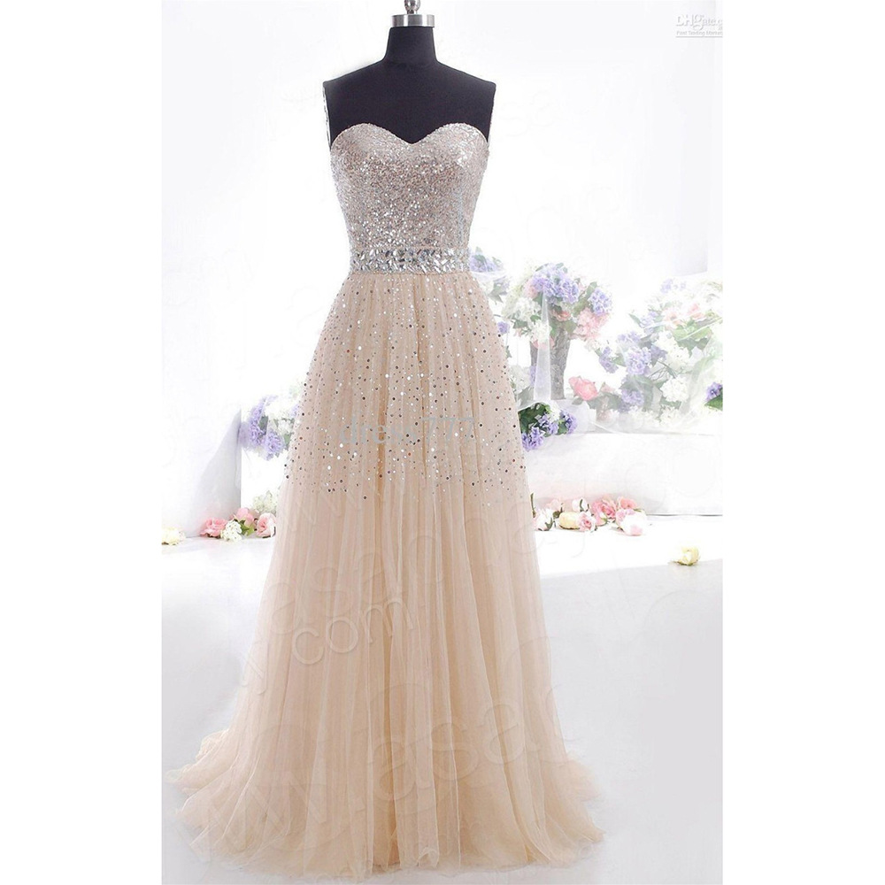 Elegant Strapless Tulle Dress Sexy Design Evening Gown Available in Various Sizes Ready to Ship
