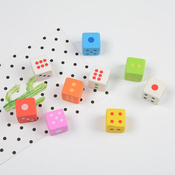 Creative Pencil Shape Colorful Dice Eraser Set Student Learning Stationery Prizes Kidsren's Small Gifts