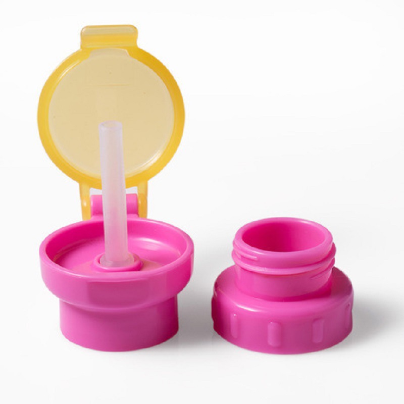 Straw cap adapter children's beverage bottle spill-proof feeding tableware water bottle replacement cap feeding tableware leak-proof