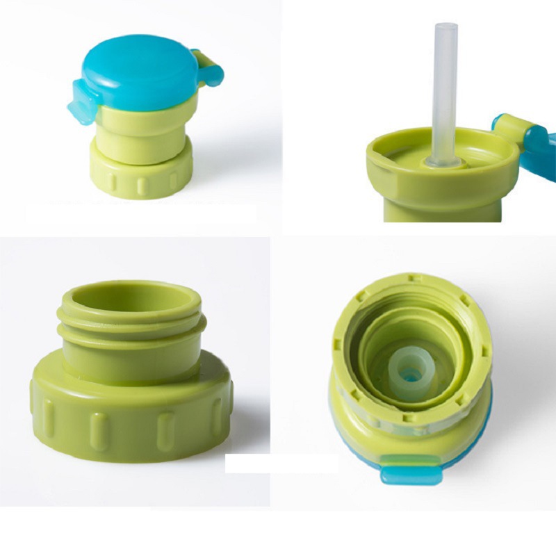 Straw cap adapter children's beverage bottle spill-proof feeding tableware water bottle replacement cap feeding tableware leak-proof