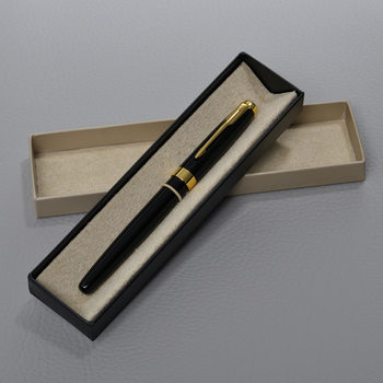 Paper gold pen box business signature pen gift pen box ballpoint pen packing box in stock wholesale customizable logo