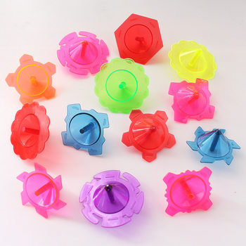 Transparent hand twist gyro plastic small gyro lace color kindergarten gifts primary school children toys