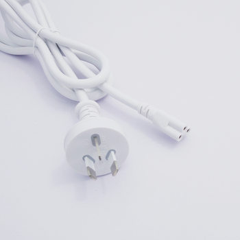 Shopkeeper recommend 1m white Australian standard three plug T5 plum tail power cord Australian standard t8LED lamp plug cable