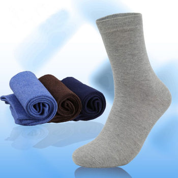 Chahang Double Needle Cotton Socks Solid Color Men's Socks Breathable Sweat Absorbing Deodorant Business Men's Socks Factory Wah Socks