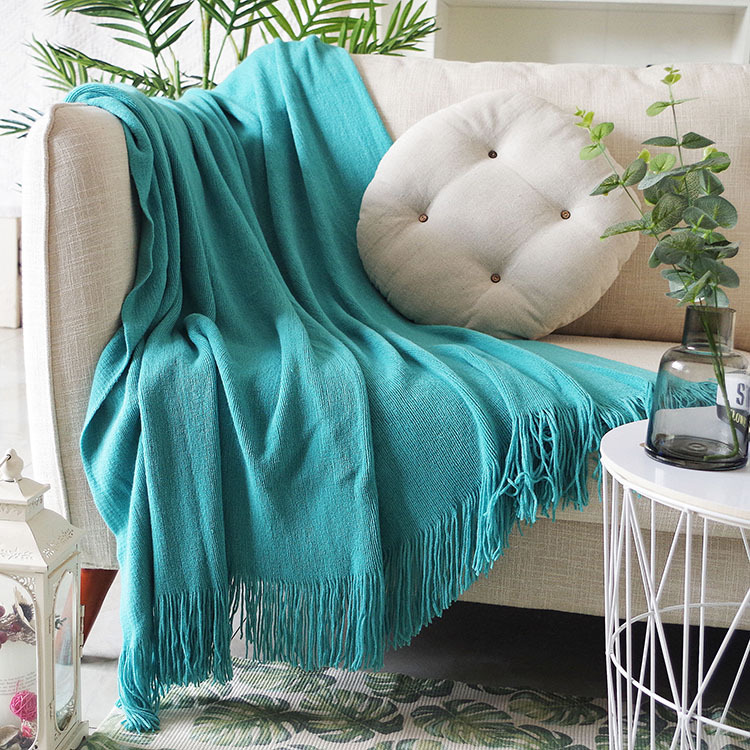 Gerli Leisure Blanket Model Room Soft Tassel Home Double Sofa Towel Full Cover Bed End Blanket Drop Shipping