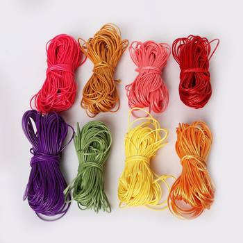 Hot selling direct selling 1-2mm color South Korea line wax rope necklace bracelet rope leather rope diy hand woven rope