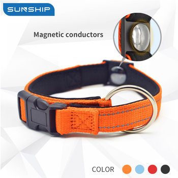 Pet Collar Reflective Magnetic Dog Collar Magnetic Protective Health Collar Waterproof Traction