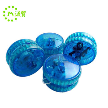 Processing Customized Luminous Yo-Yo Kidsren's Pull String Yoyo Plastic Flash Yo-Yo Advertising Yo-Yo