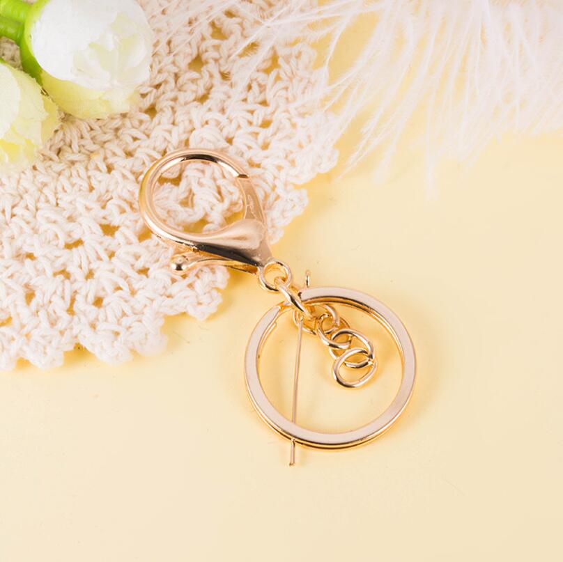 工厂直供钥匙扣圆环电镀龙虾扣款钥匙圈挂件辅料DIY饰品配件材料