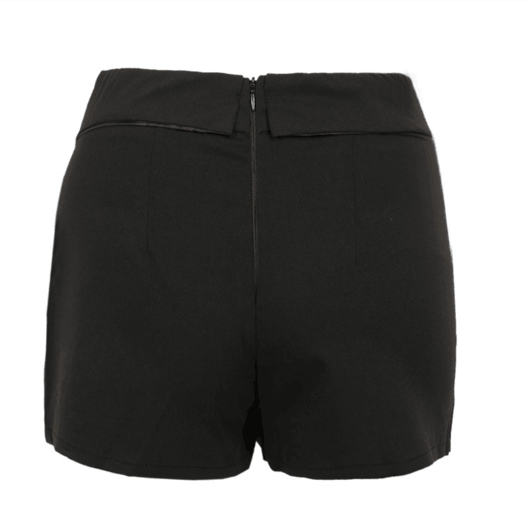 Layered Cross Over Skirt Shorts Irregular Design Comfortable Fit Versatile Style Perfect for Casual Outings