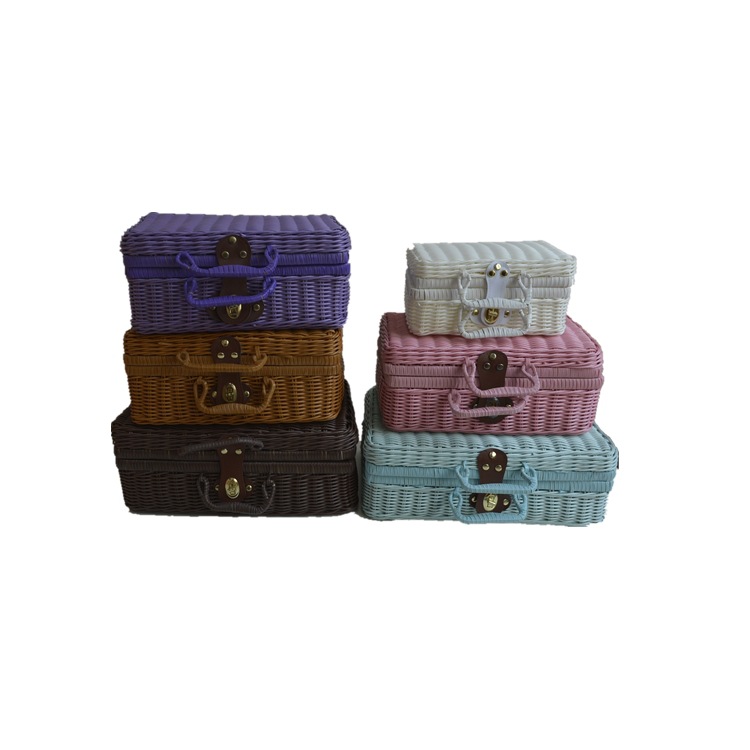 Creative rattan bamboo gift box wedding bridesmaid companion gift wedding supplies birthday holiday gift box wholesale