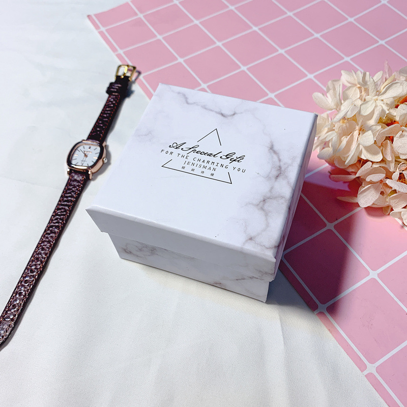 Spot wholesale watch box simple fashion solid color gift jewelry packaging paper watch box