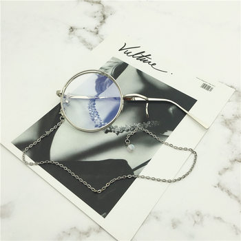 Cos Single-Piece Glasses for Men and Women, Single-Sided Retro Steampunk Style Gay Princess British Style Glasses Frame