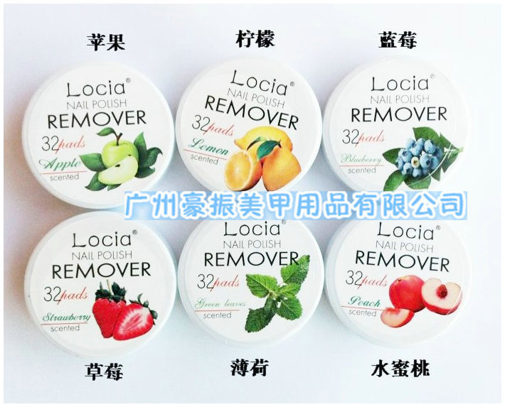 Nail Polish locia luqiya nail polish remover towel fruit flavor nail towel 32 pieces six kinds of fruit flavor