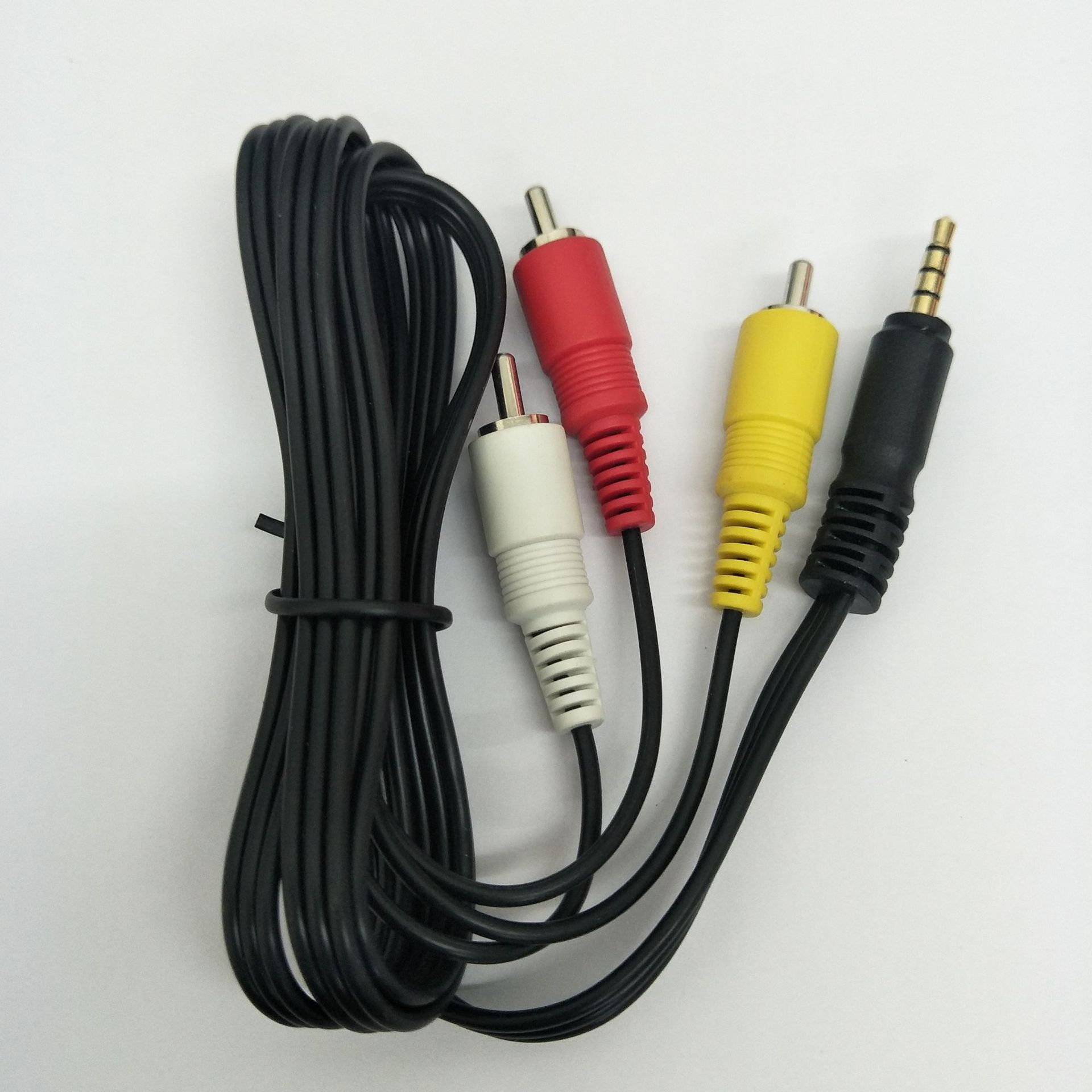 Suitable for Canon stereo video cable STV-250N 3.5 to 3RCA/Lotus head audio and video cable