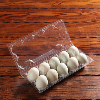 10 pieces of duck egg plastic packaging box transparent duck egg plastic box pet packaging box blister packaging manufacturers wholesale