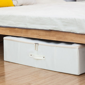 Factory Direct Sales Fabric Oxford Cloth Clothes Quilt Large Bed Bottom Storage Box Finishing Storage Box