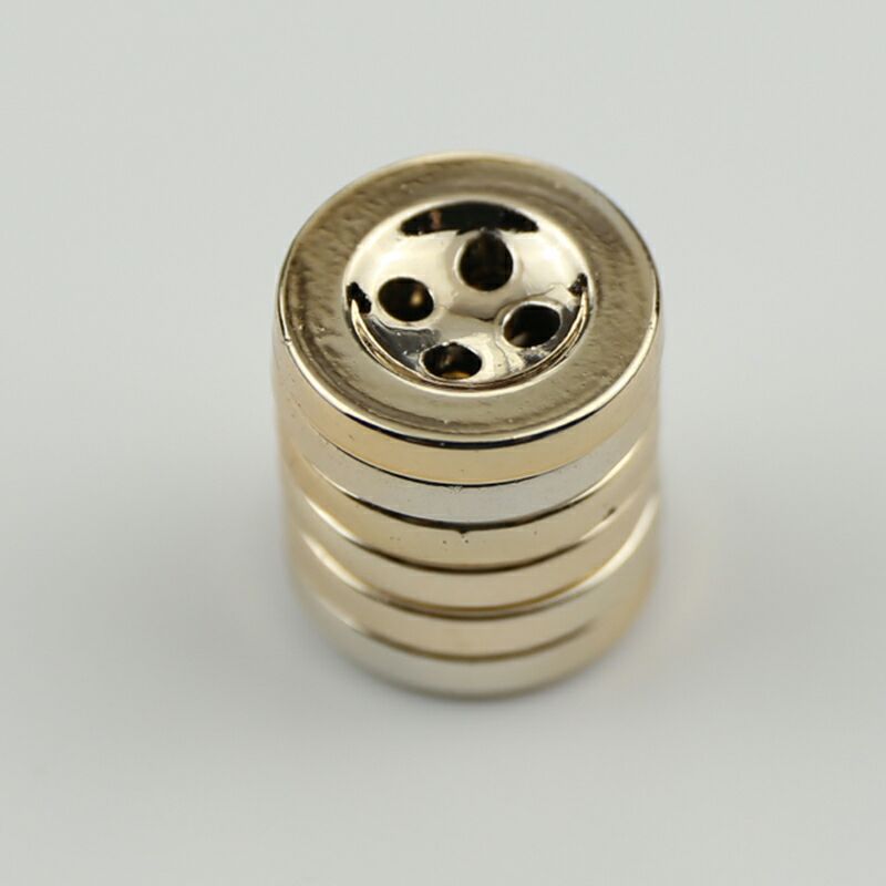 Plastic Electroplated Four-Hole Wide-Edge Buttons for Shirts, Children's Clothing, Casual Pants, Coats, Trench Coats, Dress Pants, Jackets, Metal Buttons