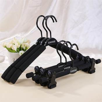 Sponge hanger pants clip adult foam hanger foam children jk seamless clothes hanger length adjustable clothes hanger