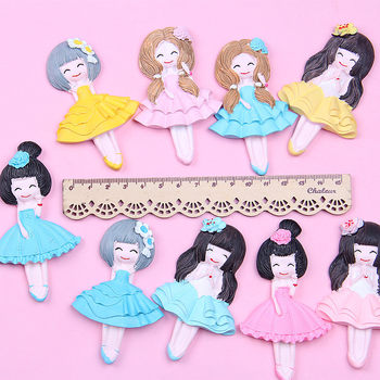 New Style Ballet Girl Creative Refrigerator Sticker Accessories DIY Phone Case Material Wall Sticker Decoration Accessories