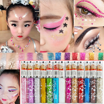 Cross-border hot selling stage makeup color sequins glitter eyeliner eye shadow liquid sparkling crystal processing production