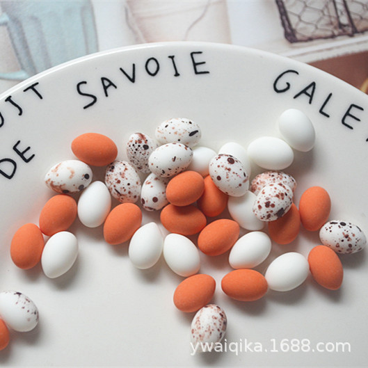 diy仿真食玩微景观摆件饰品 迷你小鸡蛋 鹌鹑蛋 手机美容树脂配件