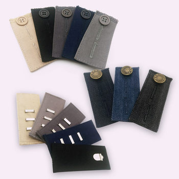 Amazon's Best-Selling Creative Pure Cotton Adjustment Extension Buckle Combination Jeans Trousers Trouser Buckle Waist Expansion Adjustment Button