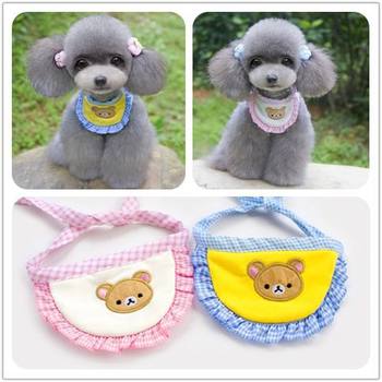 Autumn and winter New Bear bib pet Teddy VIP Yorkshire dog bib collar fold