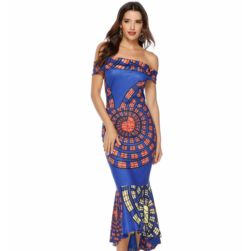 Off Shoulder Floral Bodycon Dress Sexy Elegant Comfortable Perfect for Parties and Special Occasions Wholesale