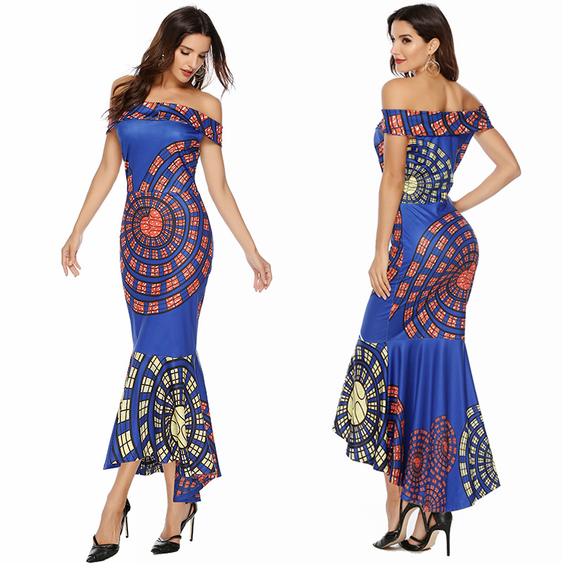 Off Shoulder Floral Bodycon Dress Sexy Elegant Comfortable Perfect for Parties and Special Occasions Wholesale