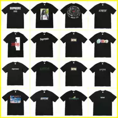 Street American Fashion Brand BOX Short tee Milan Cross Smoke Classic Letter Short-sleeved T-shirt Loose Men and Women