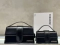 Bright leather black large (24*13*7CM)