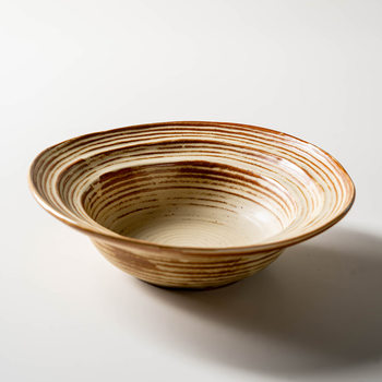 Retro Round Stoneware Straw Hat Bowl Creative Home Soup Bowl Salad Bowl Restaurant Pasta Bowl Noodle Bowl Tableware Wholesale