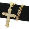 Cross-border Europe and the United States popular hip-hop cross necklace wish Amazon hot diamond pendant male necklace