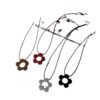 Korean Style Simple All-match Flower Rope Necklace Women's 2024 New Neck Chain Niche Design Collarbone Chain Sweat Chain