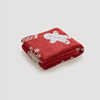 Class a Christmas Half-Velvet Sofa Blanket, Festive Atmosphere Knitted Blanket, Autumn and Winter Plush Nap Blanket