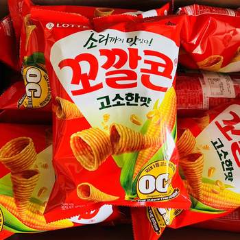Snack South Korea Imported Lotte Lotte Crispy Corn Crispy Corn Crispy Corn Spicy Crispy Puffed Leisure