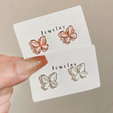 Супер волшебная бабочка-магнитный зажим для ушей, женские серьги без пирсинга, новые умные маленькие ушные украшения с магнитом в виде бабочки